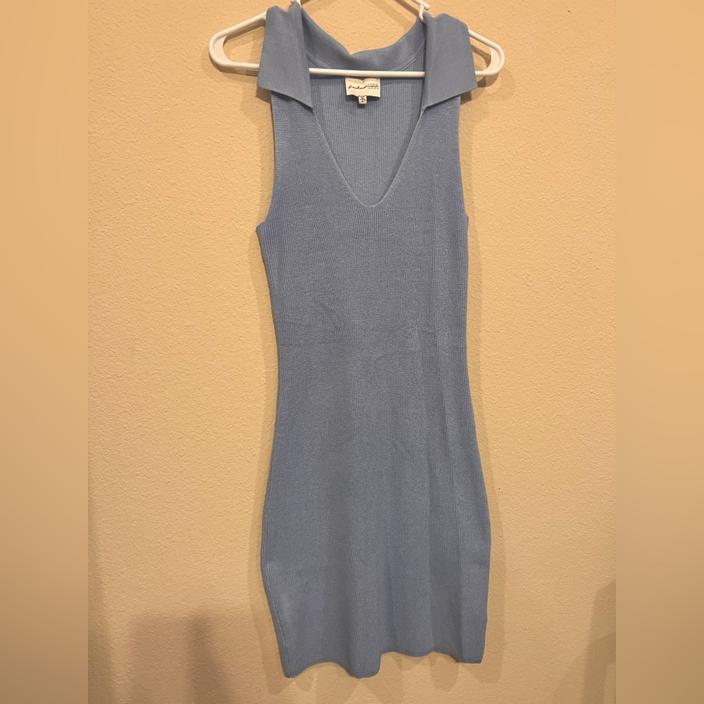 Blue collard dress